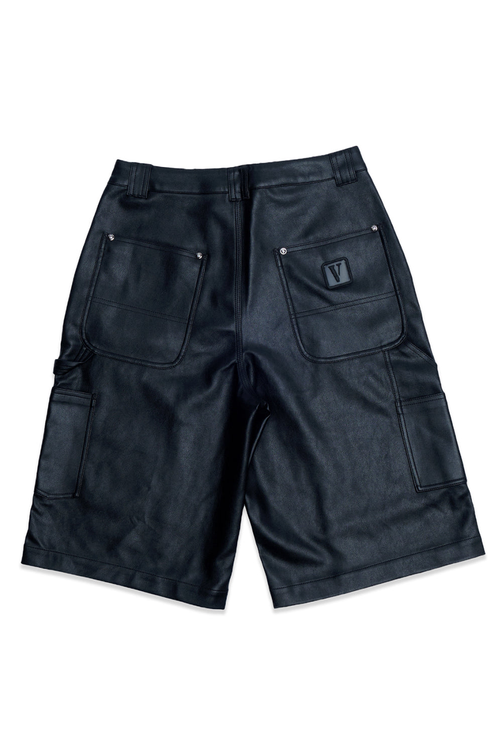 TAR WAXED DENIM SHORTS (Black)
