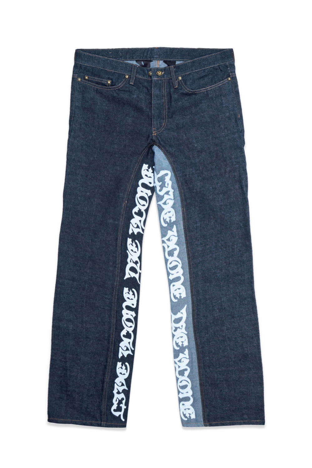LVDV TWO-TONE RAW DENIM JEANS