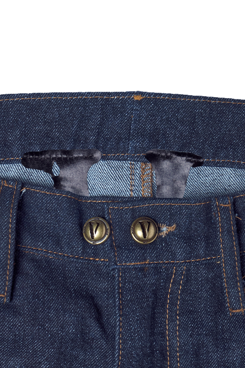 LVDV TWO-TONE RAW DENIM JEANS