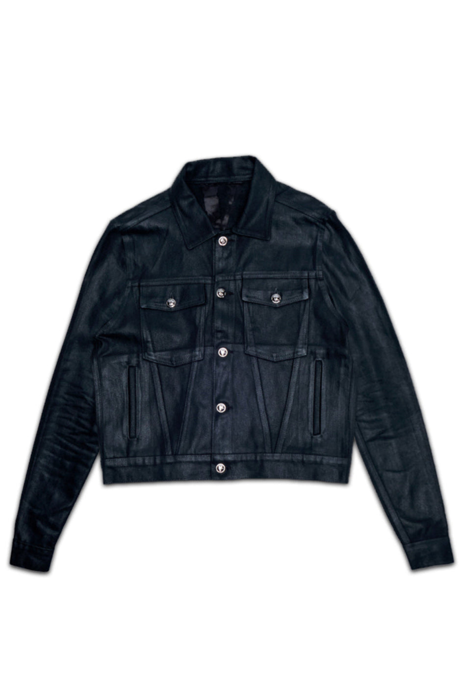 TAR WAXED DENIM JACKET (Black)