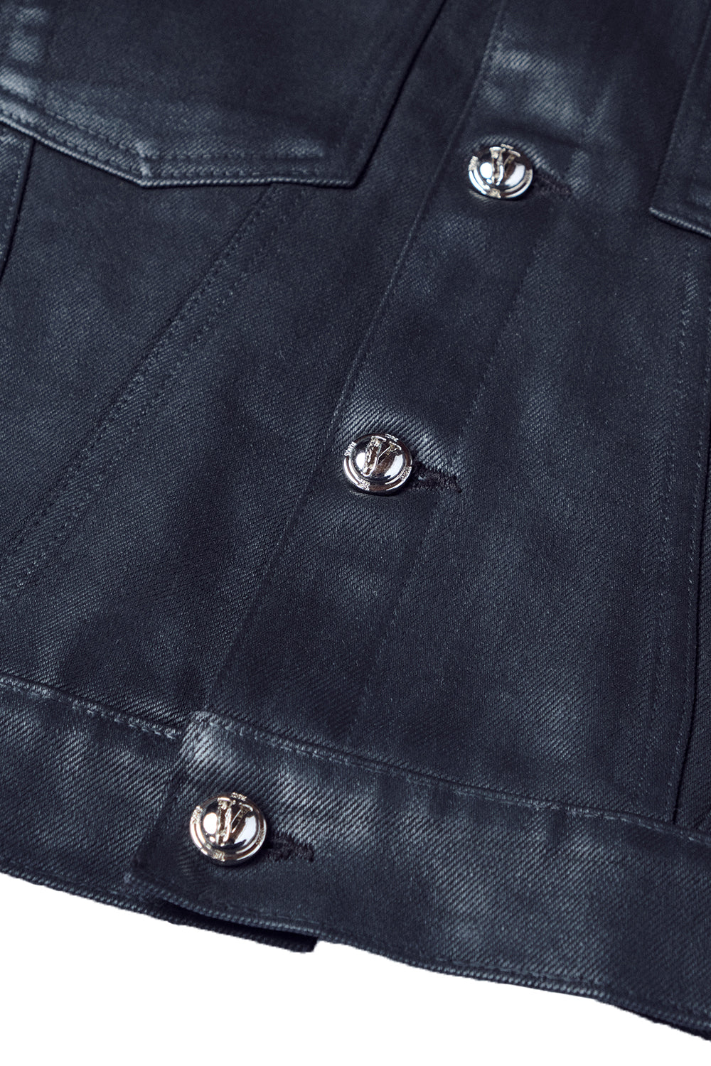 TAR WAXED DENIM JACKET (Black)