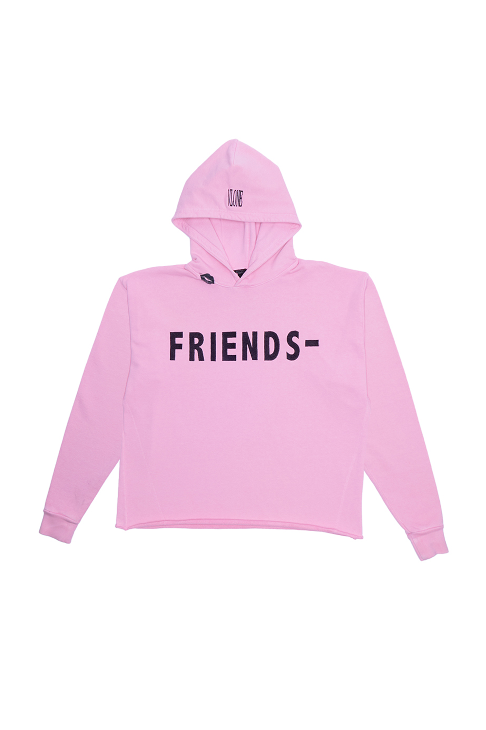 BLACK LIPSTICK FRIENDS- EMBROIDERED HOODIE (Pink)
