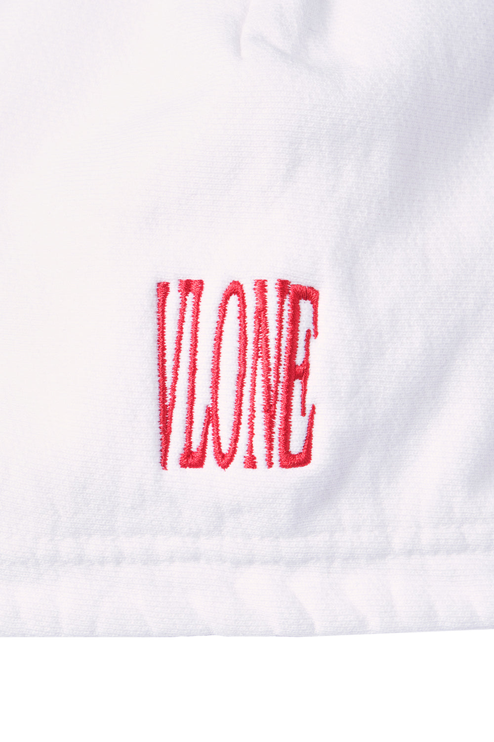 RED LIPSTICK OG EMBROIDERED HOODIE (white)