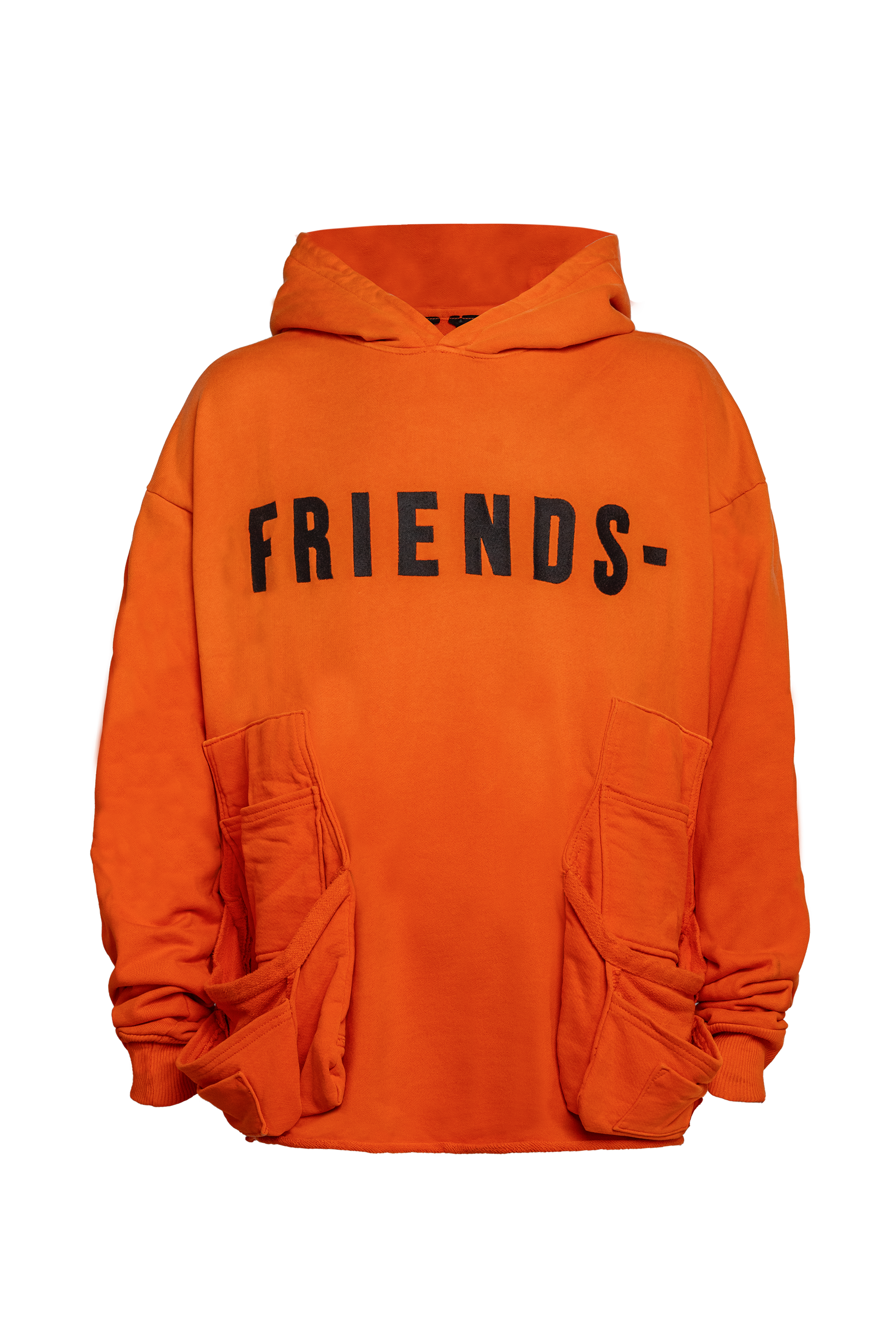 Vlone red friends hoodie hotsell