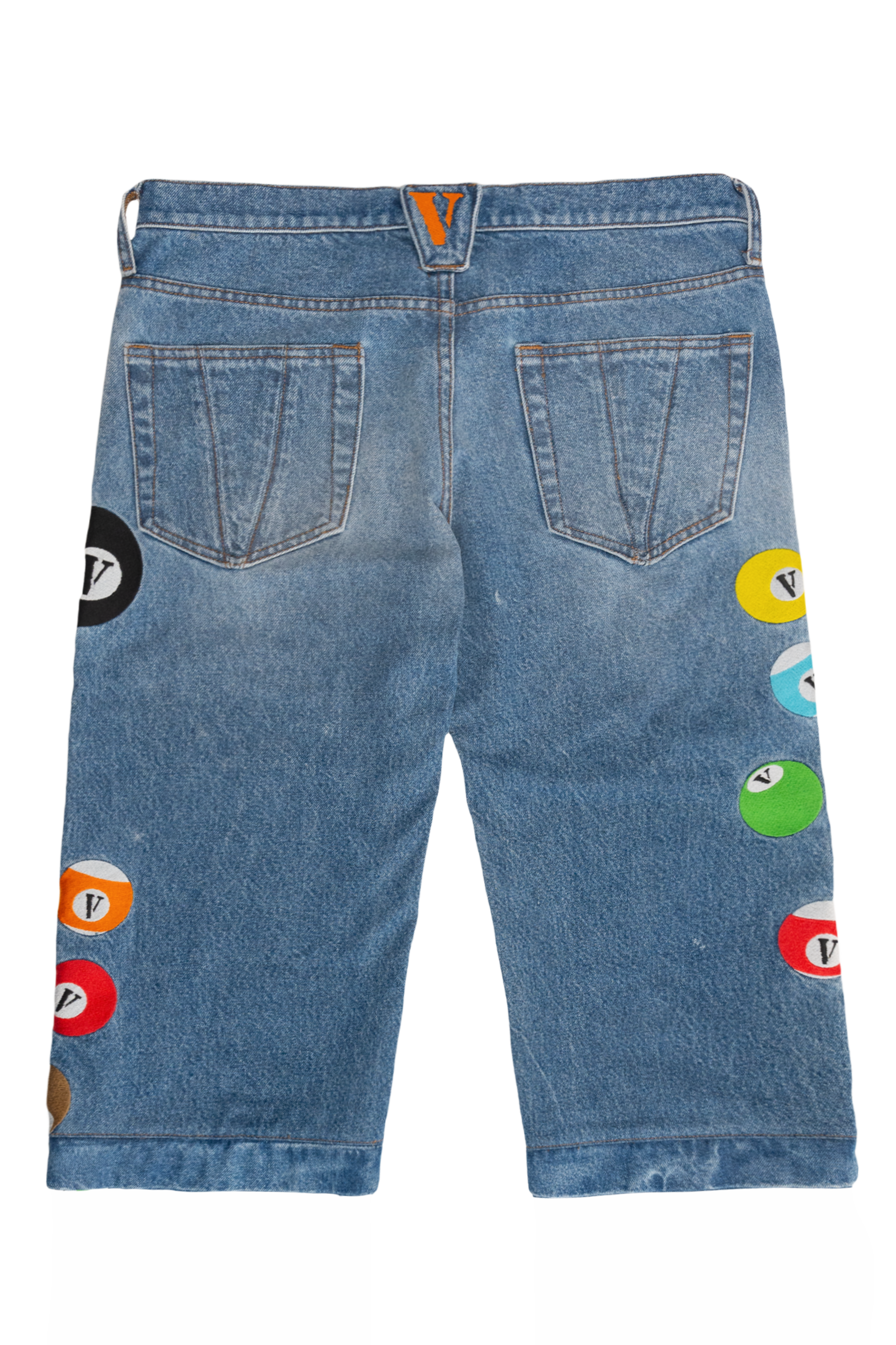 8 BVLL SKATER JEANS/SHORTS with “V” BALL KEYCHAIN