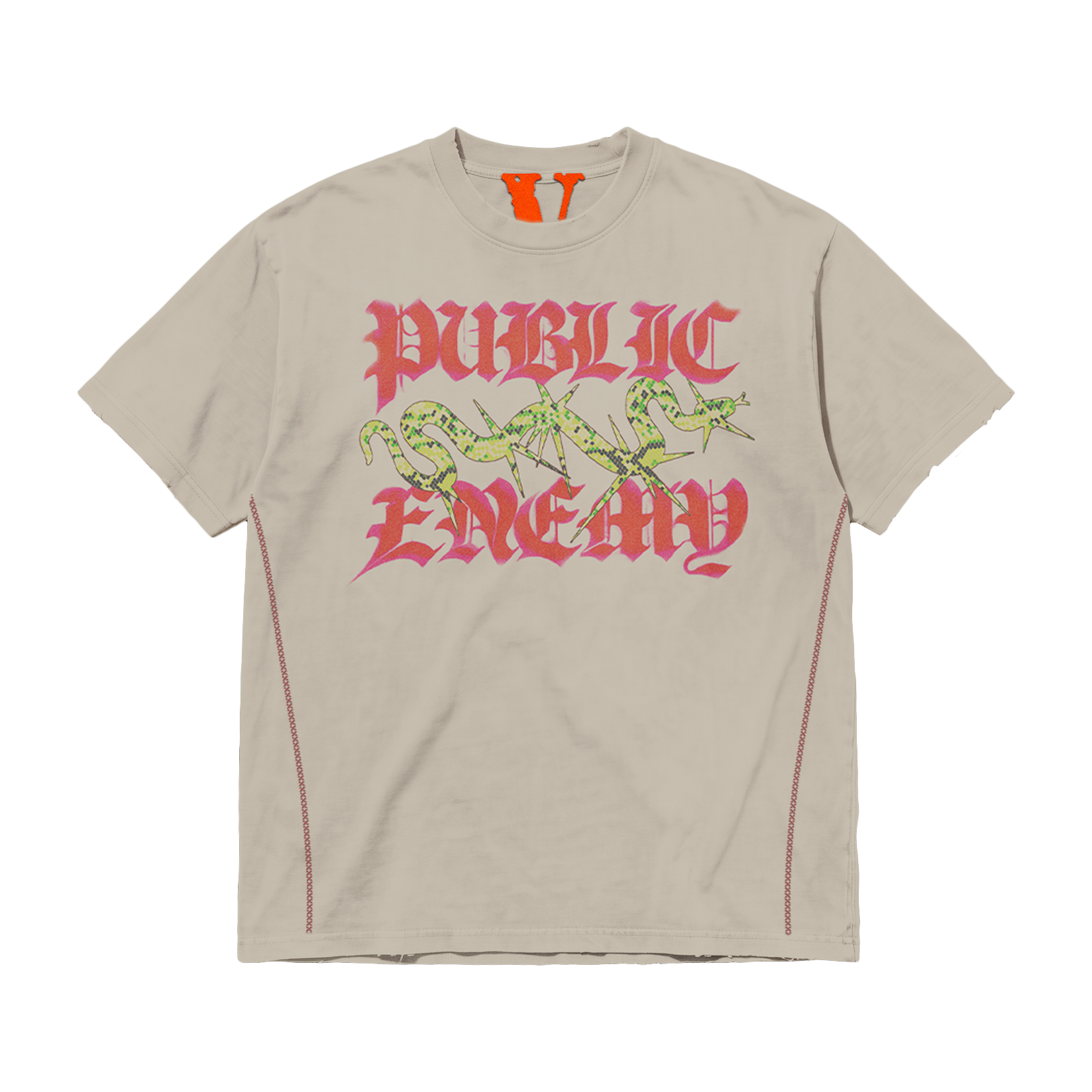 Public Enemy White Tee – front