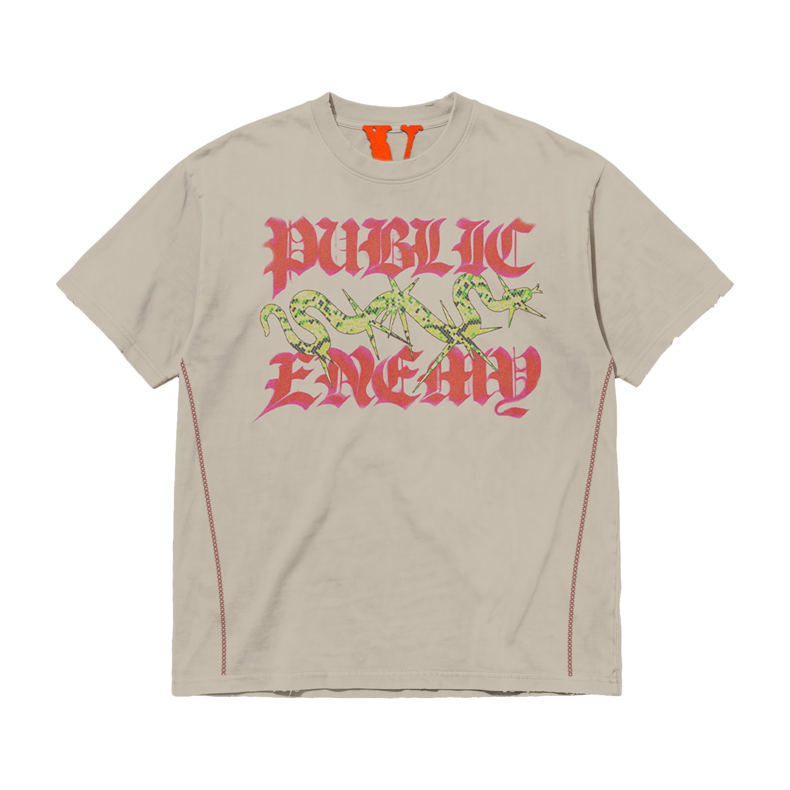 Public Enemy White Tee – front
