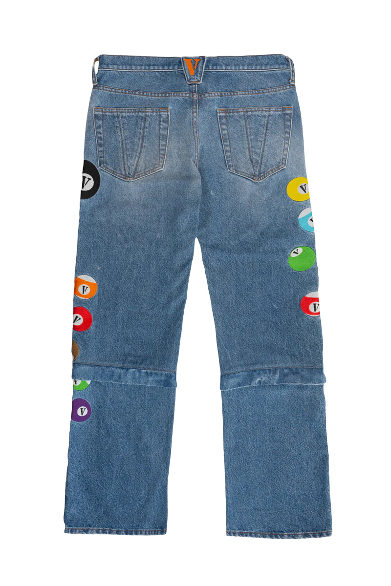 8 BVLL SKATER JEANS/SHORTS with “V” BALL KEYCHAIN