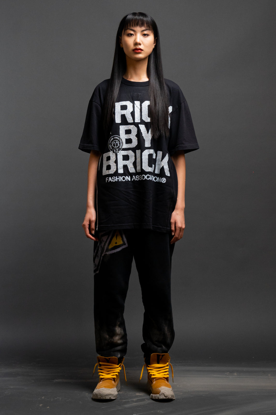 BBB 协会 S/S 水钻 T 恤