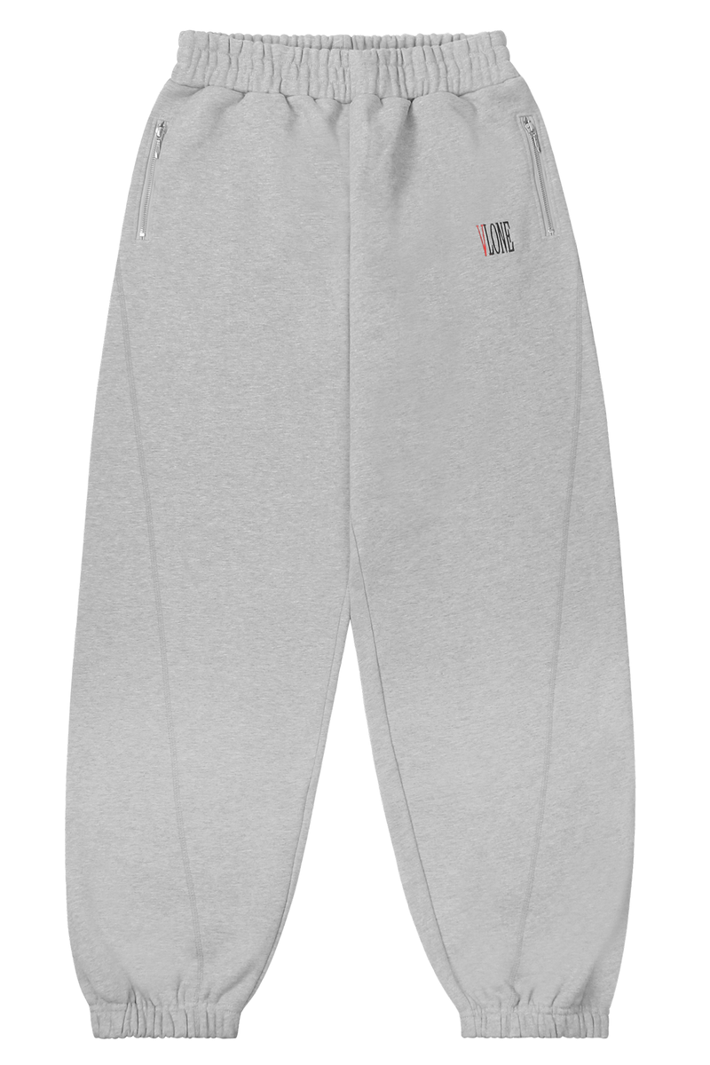 OG STAPLE EMBRODIERIED SWEATPANTS (Grey  White)