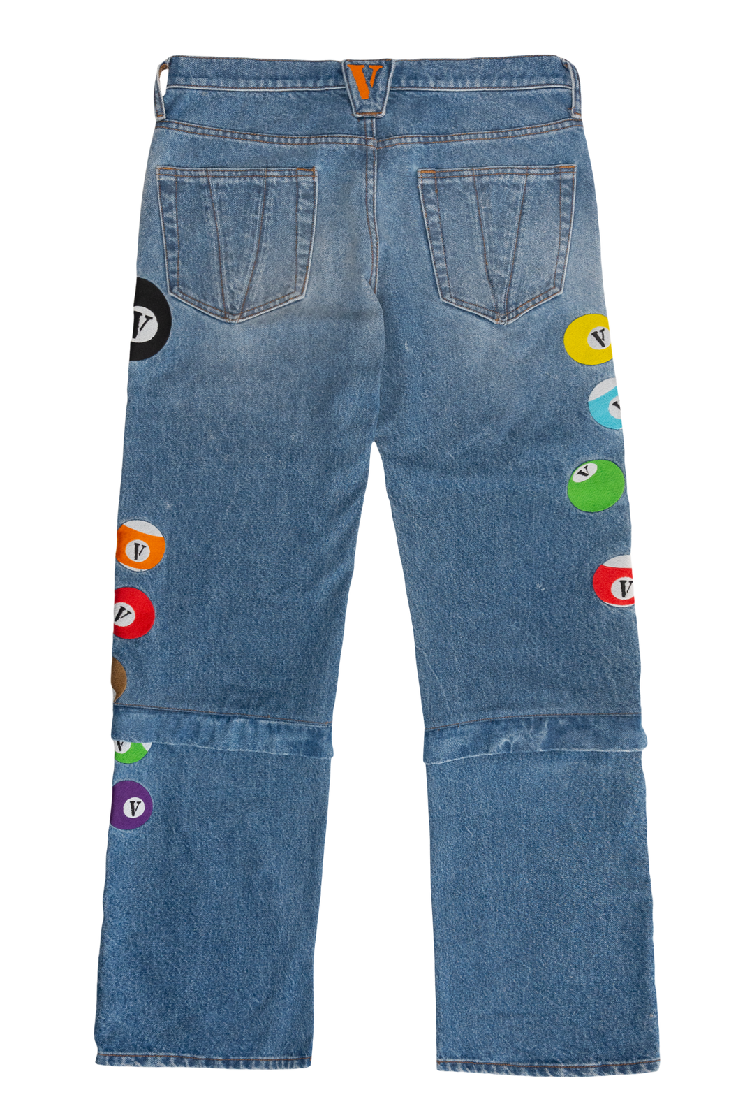 8 BVLL SKATER JEANS/SHORTS with “V” BALL KEYCHAIN