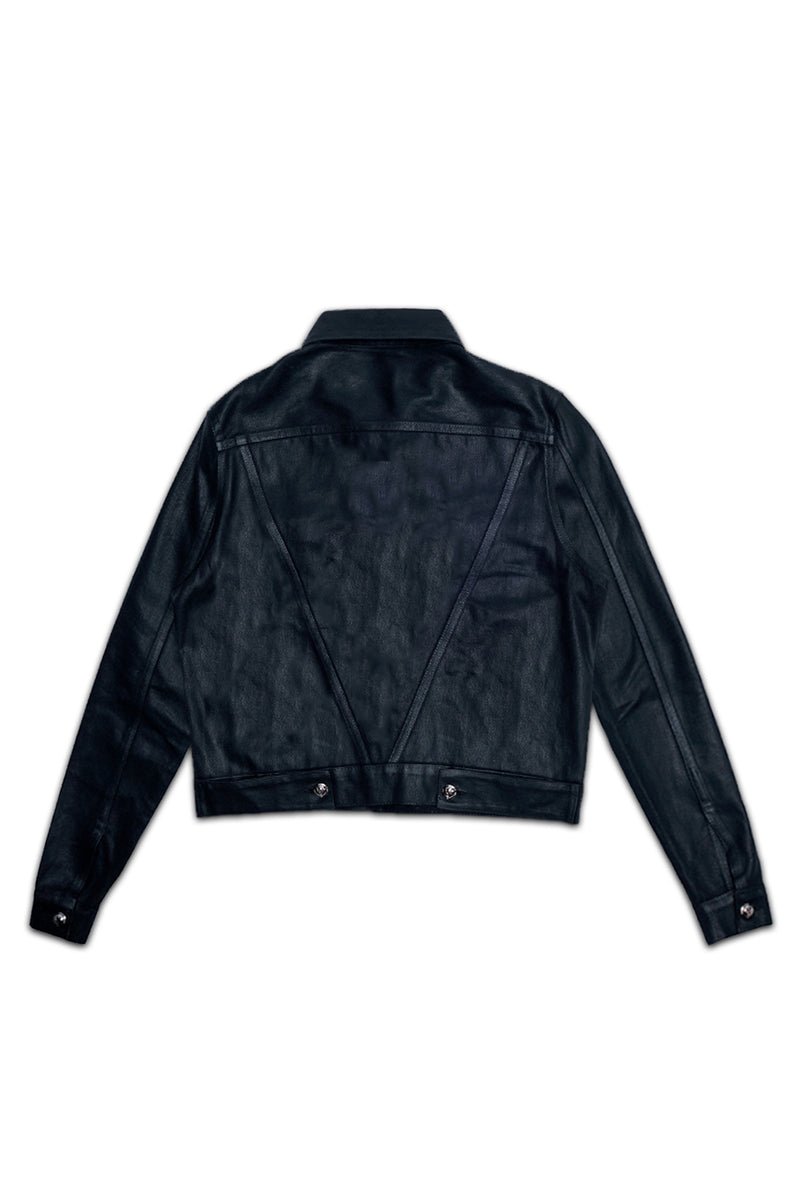TAR WAXED DENIM JACKET (Black)