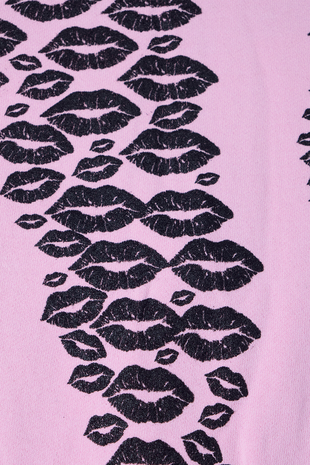 BLACK LIPSTICK FRIENDS- EMBROIDERED CROP TOP ZIP UP HOODIE (Pink)