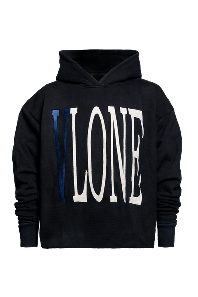 Black and blue vlone hoodie hotsell