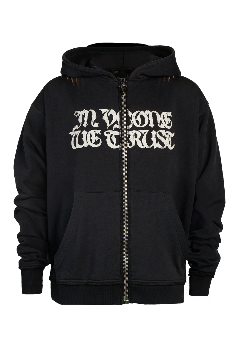 RESERVED NOTE ZIP UP HOODIE