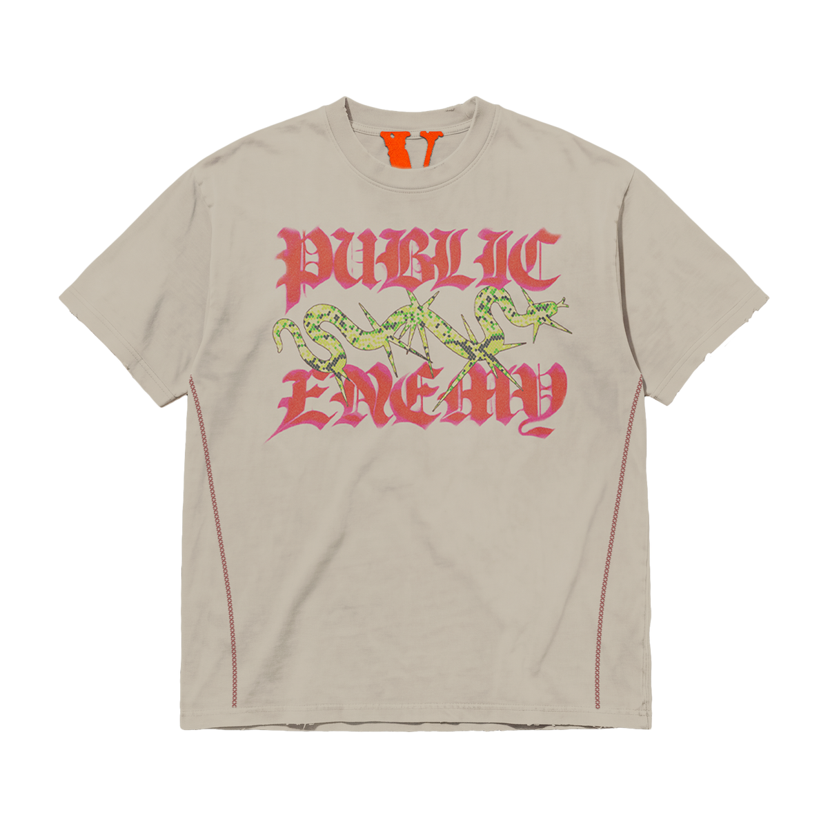 Public Enemy White Tee – front