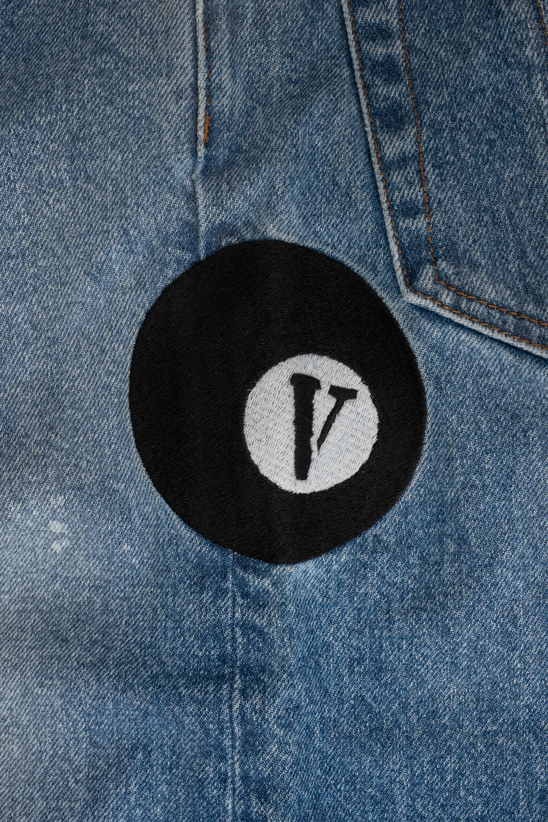 8 BVLL SKATER JEANS/SHORTS with “V” BALL KEYCHAIN