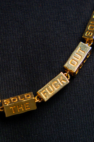 SOLD THE FUCK OUT (STFO) Solid 14kt Gold Necklace