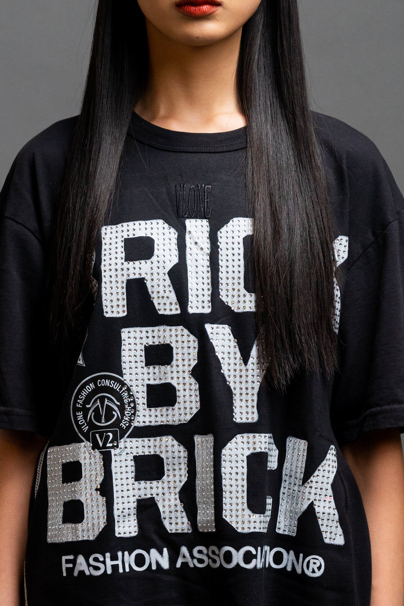 BBB Association in Rhinestone Black VLONE Shirt VLONE Official